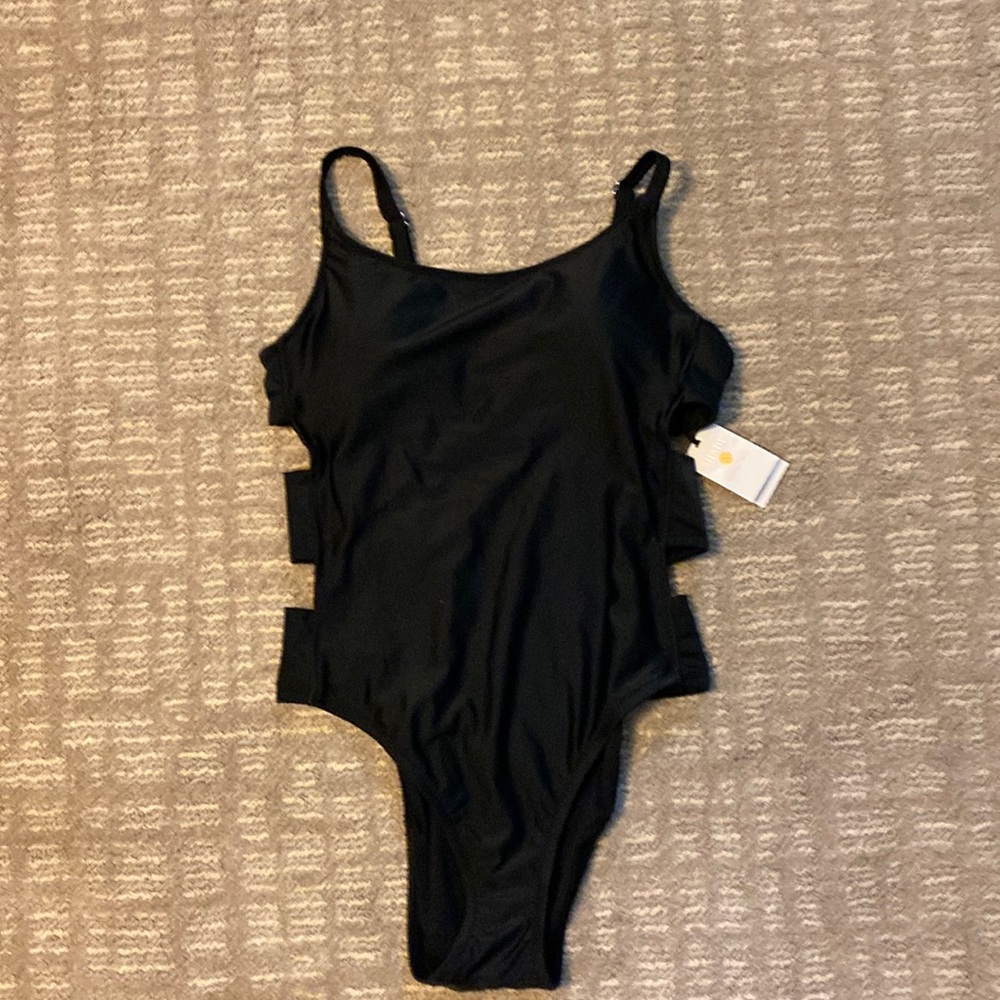 Women’s black bathing suit